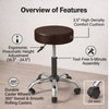 Adiko Leatherette Bar Stool (Cream Colour)