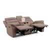 Silvana Two Seater Motorized Fabric Recliner in Taupe Beige Colour