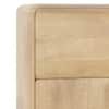 Cabo Solid Wood 2 Door Bar Cabinet In White Oak Finish