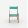 Topolino Engineered Wood Kids Chair in Teal Colour