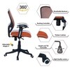 Goolda Low Back Ergonomic Chair in Orange Colour