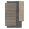 Jaipur Rugs Soft Geometric Jute Dhurrie Rug Brown 5x7 ft