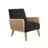 Evant Ratan Accent Chair in Black Colour
