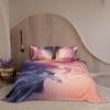 Stoa Paris Super King Size 100% Cotton Bedsheet with 2 Pillow Covers  Size Blush Pink, Deep Indigo