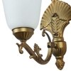 Eliante Modern Wall Lights Aluminium Die Cast & Glass Material Antique Gold & White Finish