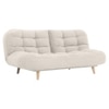 Bonnes 3 Seater Fold Out Sofa cum Bed  in Cream Colour