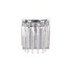 Silver Orchid Taylor Silver Single-light Crystal Wall Light
