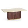 Gabriele Onex 6 Seater Pedestal Dining Table With Set Of 6 Ludo Dining Chairs