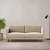 Tharoli Velvet 2 Seater Sofa Cream Colour