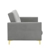 Gilud 3 Seater Click-Clack Sofa cum Bed  in Grey Colour
