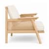 Editor One Seater Sofa Chair in Walnut Finish