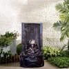 Slate Buddha White Fiber Glass Indoor Fountain