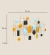 W-Aria Abstract Metal Wall Decor in Multicolor Set of 1