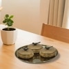 Metalsmith Metal Serveware Box Set of 4 with Tray Gold Finish