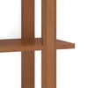 Kozo Large Solid wood Wall Shelf In Amber Walnut
