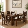Ann 6 Seater Dining Set In Provincial Teak