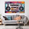 The Castle Decor Colour Music Radio Wall Art Set of 5 27x48 Inch
