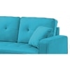William  Pull Out Sofa cum Bed  in Turquoise Colour