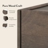 Nura Solid Wood Sideboard In Danish Walnut Finish