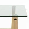 Nobu 6 Seater Glass Top Dining Table