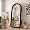 The Artment Unbreakable Black Arch Puff Floor Mirror (170 x 70) cm