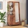 Jean Solid Wood Dressing Table in Teak Finish