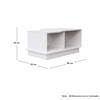 Hexa Engineered Wood Coffee Table With Storage And Open Rack In Frosty White