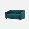 Camro Fabric Sofa (Teal Blue)