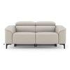 Molto Leather Recliner in Grey Colour