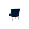 Crimson Fabric Accent Chair in Navy Blue Colour