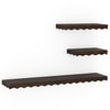 Ruki Set Of 3 - Small, Medium And Large Wall Shelves In Toasted Walnut Finish