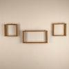 George Iii Rectangular Shaped Set Of 3 Wooden Wall Shelves
