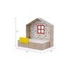 Little Hut Engineered Wood Drawer Storage Bed in Brown Colour