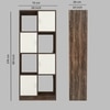 8 Shelves Semi Open Multipurpose Matrix Kitchen Cabinet In Highland Pine & Cochwood Brown Finish