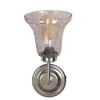 Devansh Steel Electric Wall Light in Steel Colour with Transparent Shade Count of 1 Light