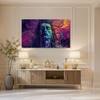 The Castle Decor Lord Shiva Wall Painting Design 5 Wooden Framed 27x48 Inch (Style 1)