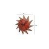 Brown Wooden Wall Clock hand cut marble dust fused with embossed 3d hand cone work