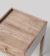 Harmful Solid Wood Bed Side Table In Natural Finish