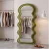 The Artment Green Ripple Edge Unbreakable Floor Mirror For Home (160 X 60 CM)