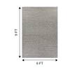 Jaipur Rugs Soft Striped Wool Viscose Dhurrie Rug White 6x9 ft