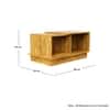 Hexa Engineered Wood Coffee Table With Storage And Open Rack In Giant Wood
