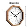 Wooden Wall Clock with 24-Hour Contemporary Dial