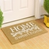 Luxe Home 100% Natural Coir Doormat Home Sweet Home White (71x45 cm)