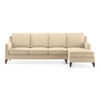 Abbey Sectional Sofa (Colour : Birch Beige, Cushion : Soft, Seater : Right Aligned 3 Seater + Right Aligned Chaise)