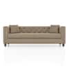 Windsor Premium 3 Seater Fabric Sofa in Biscuit Velvet Colour