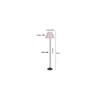 Lennon Zig Zag Iron Floor lamp with Cotton Conical Multicolor shade (Z44)