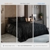 Stoa Paris Satin Comforter King Size with 2 Pillow Covers, 300TC Comforter Set Covers, Moonlight Whisper