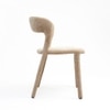Opale Fabric Dining Chair in Light Brown Colour