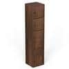 Calcio 5-Tier Engineered Wood Wardrobe In Brown Maple Finish