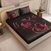 Stoa Paris 300TC UltrSatin King Bedsheet Set Satin King Magenta Bold
